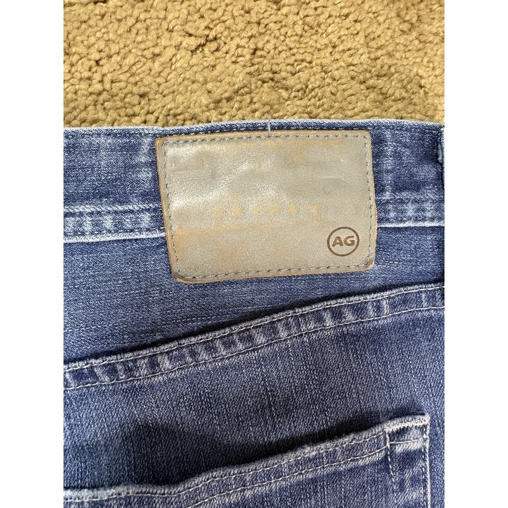 Adriano Goldschmied AG Everette Slim Straight Jeans Men 38x33 Blue Denim Casual - Picture 12 of 12